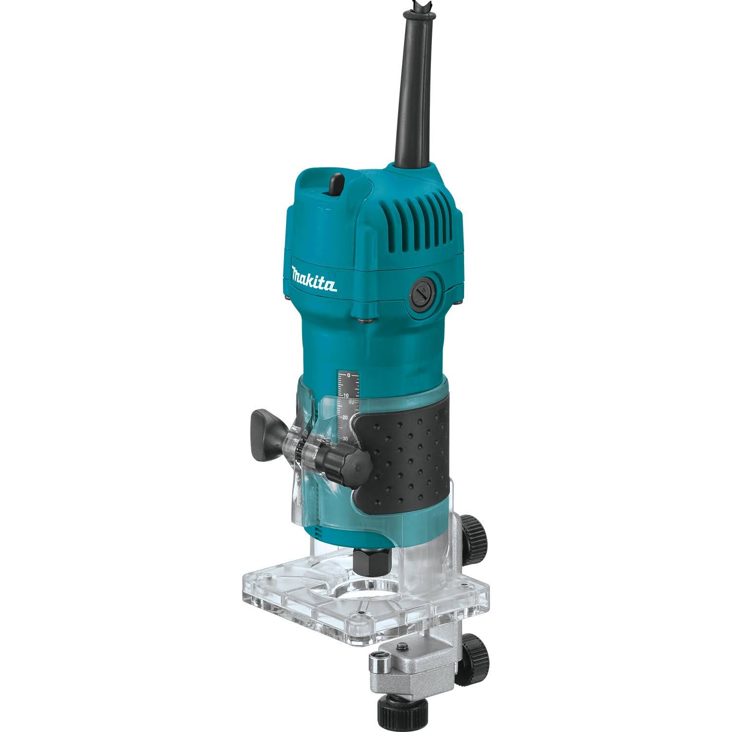 Makita 3709: High-Performance Laminate Trimmer with Adjustable Depth | Image