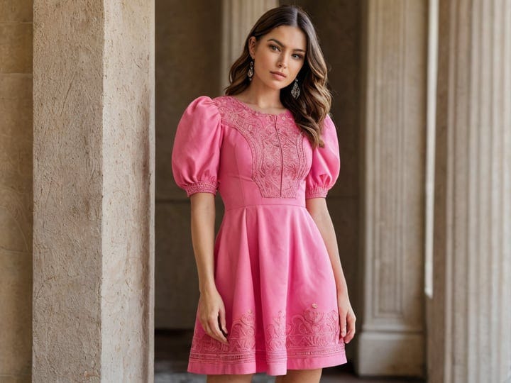 Puff-Sleeve-Dress-Pink-4