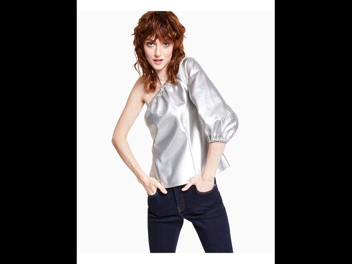 inc-womens-silver-faux-leather-metallic-darted-relaxed-fit-shimmer-3-4-sleeve-asymmetrical-neckline--1