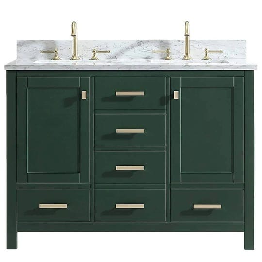 shylah-48-in-w-x-22-in-d-x-35-4-in-h-free-standing-double-sinks-bath-vanity-in-green-with-straight-m-1