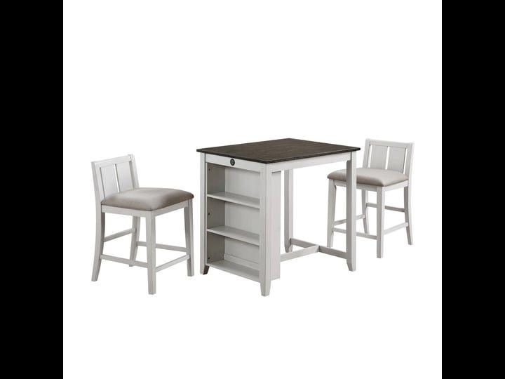 hia-3-piece-counter-table-set-cushioned-seats-2-shelves-crisp-white-1