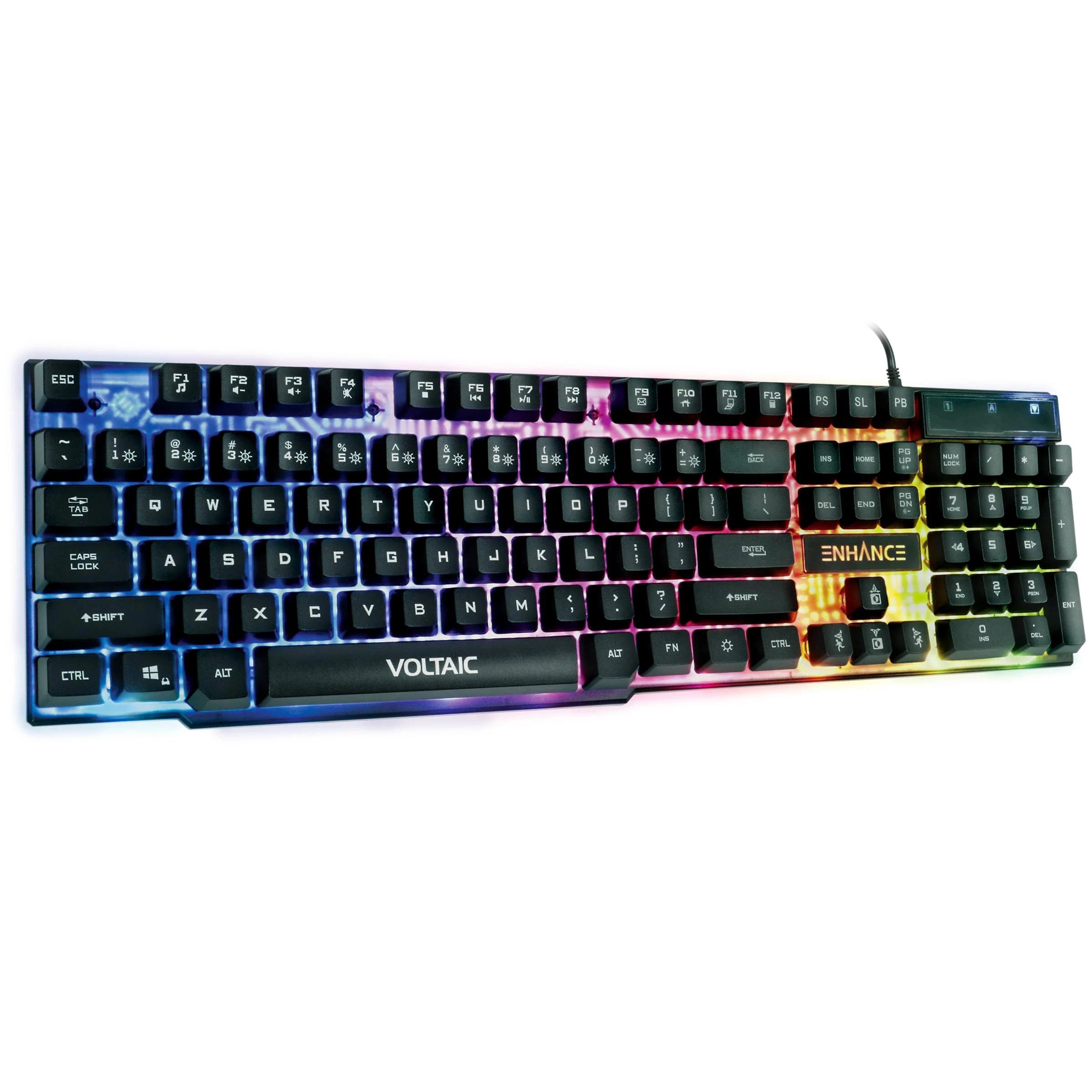 Enhance Voltaic 2 LED Backlit Membrane Keyboard | Image