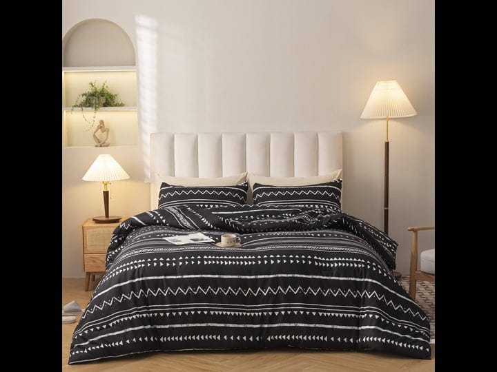 smoofy-comforter-set-bohemian-aztec-folkloric-art-pattern-bedding-wit-1
