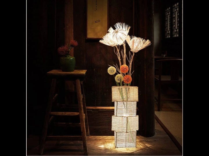 overstock-led-tree-floor-lamp-rattan-flower-art-lamp-decorative-light-1