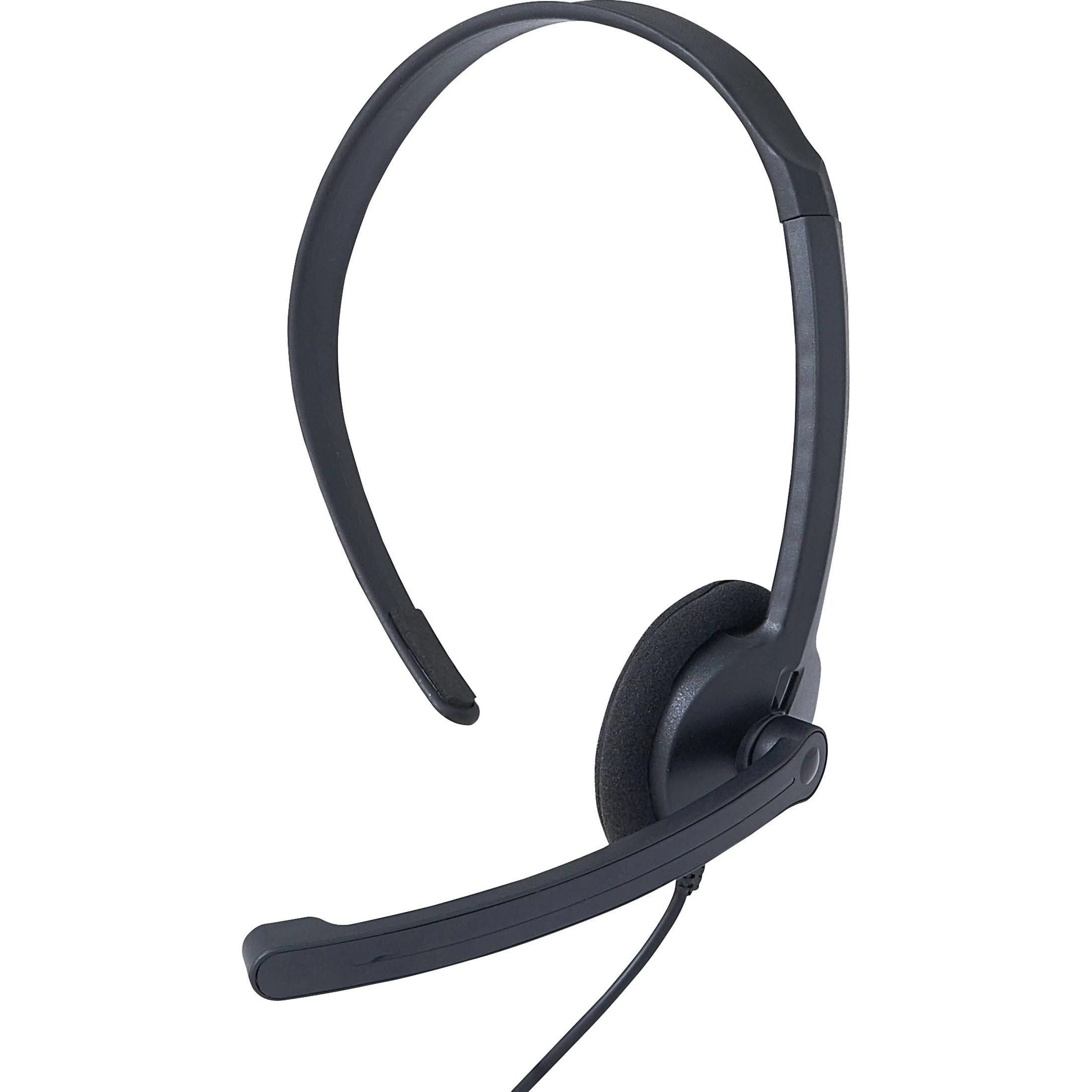 Verbatim Mono Headset with Microphone and In-Line Remote - Communication Made Easy | Image