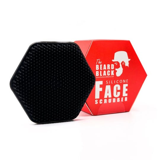 the-beard-black-mini-silicone-face-scalp-scrubber-gentle-exfoliator-massager-removes-dead-dry-skin-s-1