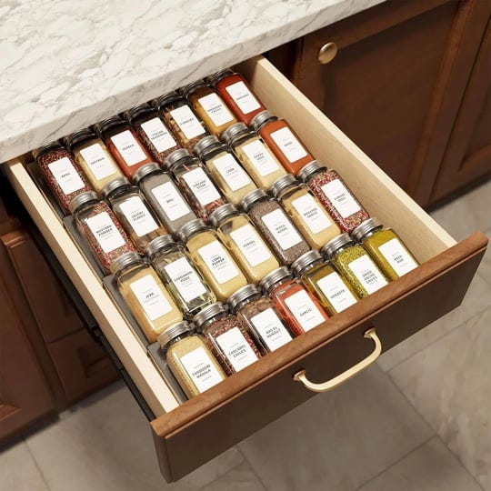 gzooghome-spice-drawer-organizer-with-28-spice-jars-and-378-spice-labels-seasoning-rack-tray-insert--1