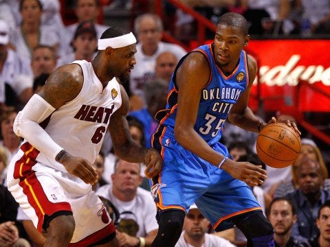 LeBron James and Kevin Durant