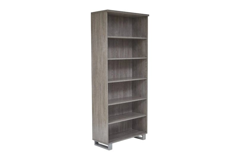 unique-furniture-zelma-grey-5-shelf-bookcase-with-adjustable-shelves-1