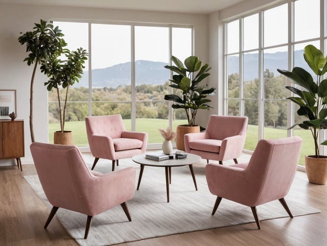 Mid-Century-Modern-Pink-Accent-Chairs-1