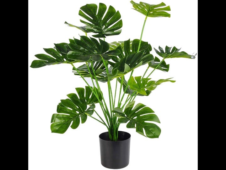 toopify-artificial-palm-tree-28-inch-fake-monstera-deliciosa-plant-in-pot-for-indoor-and-outdoor-hom-1