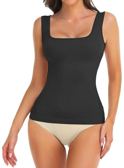 tdiffun-womens-shapewear-tank-tops-tummy-control-seamless-ribbed-square-neck-compression-body-shaper-1