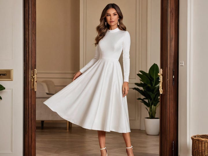 White-Long-Sleeve-Midi-Dresses-4