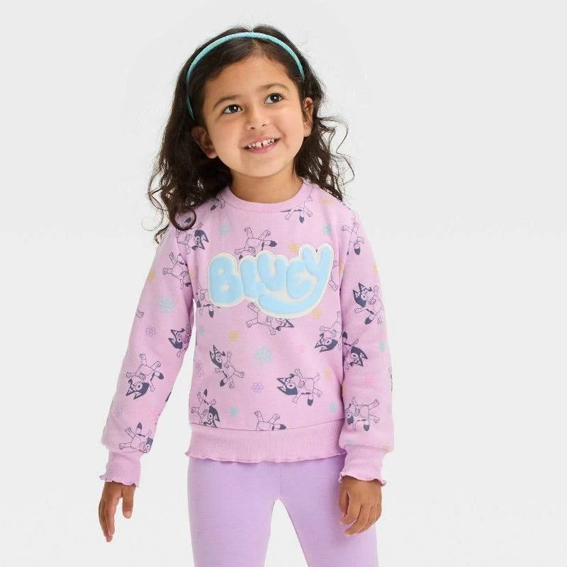 Bluey Bluey Elevated Fleece Pullover for Toddler Girls | Image