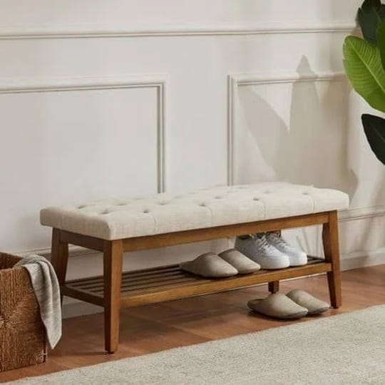 huimo-43-inch-entryway-shoe-bench-end-of-bed-benchupholstered-button-tufted-bench-for-kitchen-padded-1