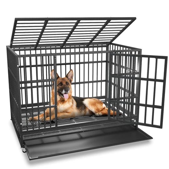 boldbone-54-48-38-inch-heavy-duty-indestructible-and-escape-proof-dog-crate-cage-kennel-for-large-do-1