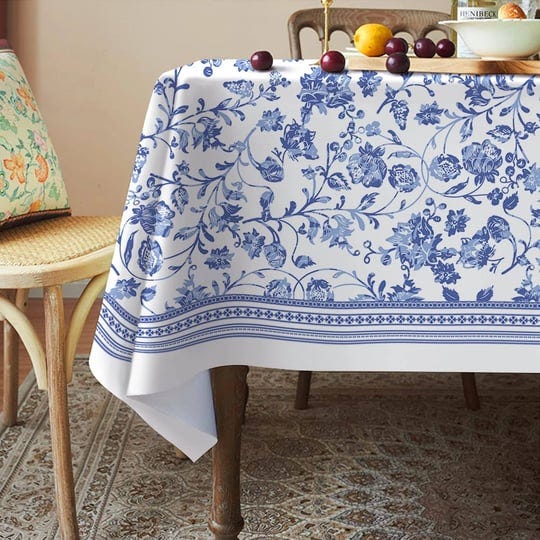 virtumob-rectangle-tablecloth-60-x-84-inch-blue-floral-rustic-tablecloth-classic-french-country-prin-1