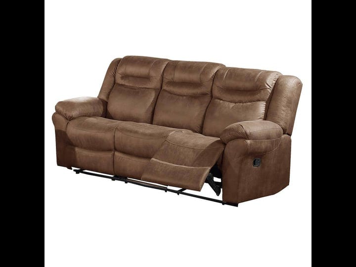 poundex-furniture-breathable-leatherette-sofa-in-dark-brown-1