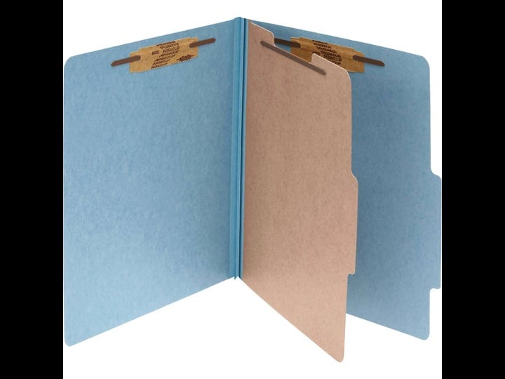 acco-15024-pressboard-classification-folders-1-divider-letter-size-sky-blue-10-box-1