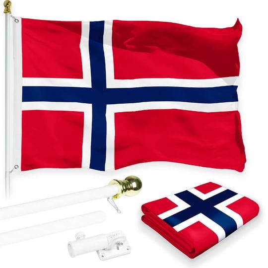 g128-combo-pack-6-feet-tangle-free-spinning-flagpole-white-norway-norwegian-flag-3x5-ft-printed-150d-1
