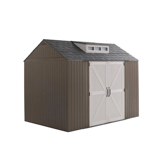 rubbermaid-easy-install-7x10-resin-storage-shed-brown-1