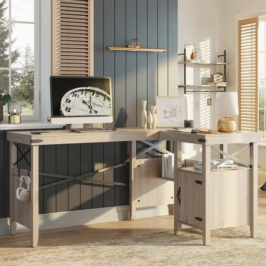 farmhouse-chic-l-shaped-desk-with-cabinet-white-wash-1