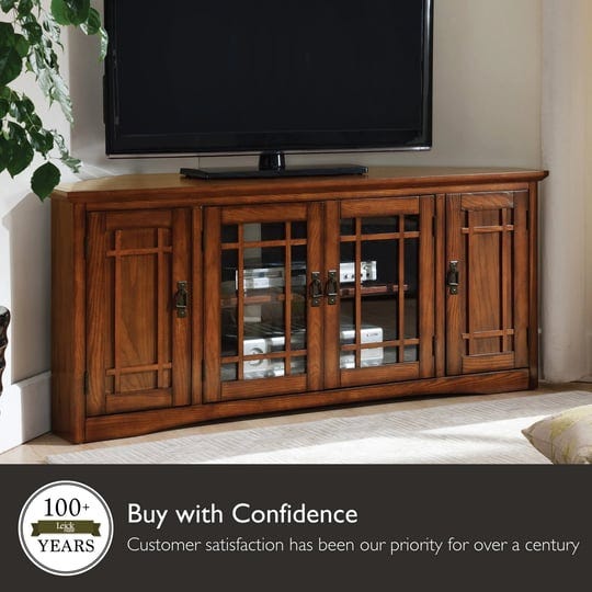 leick-home-solid-wood-mission-oak-four-door-corner-tv-stand-brown-1