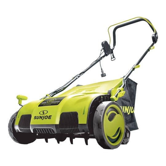 sun-joe-aj805e-electric-lawn-dethatcher-w-collection-bag-15-inch-13-amp-scarifier-1