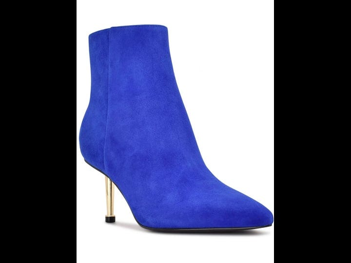 womens-nine-west-ritaa-heeled-booties-in-blue-suede-size-6-5-medium-1