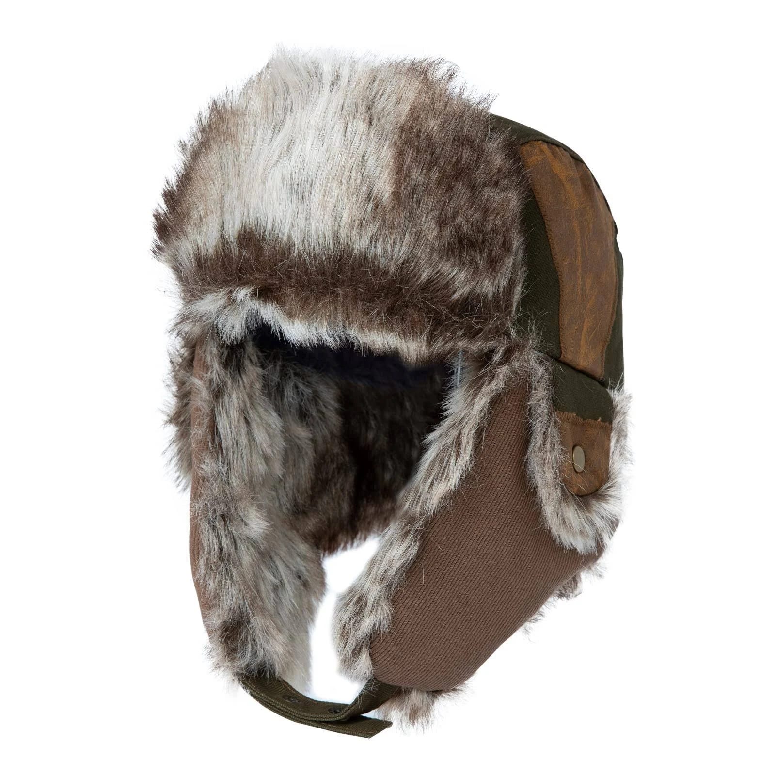 Warm and Versatile Faux Fur Trapper Hat for Men | Image