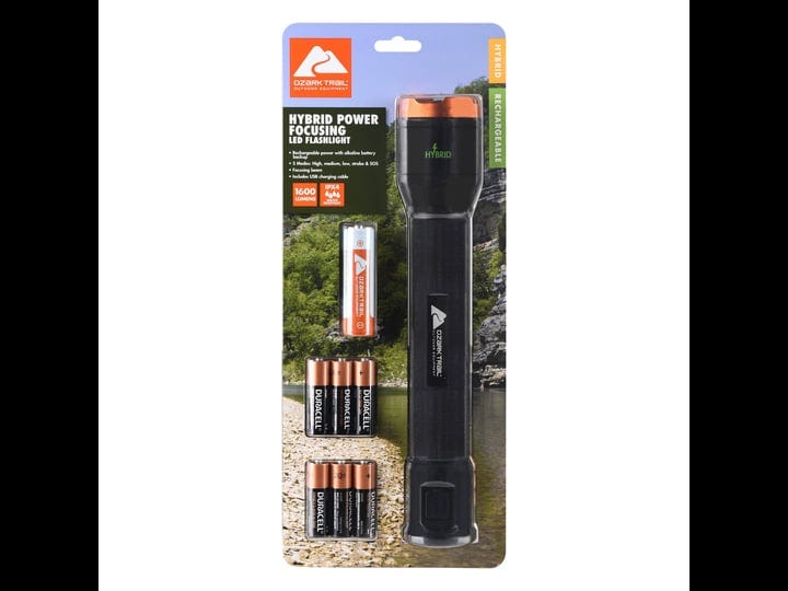 ozark-trail-1600-lumens-led-hybrid-power-flashlight-alkaline-and-rechargeable-battery-included-size--1