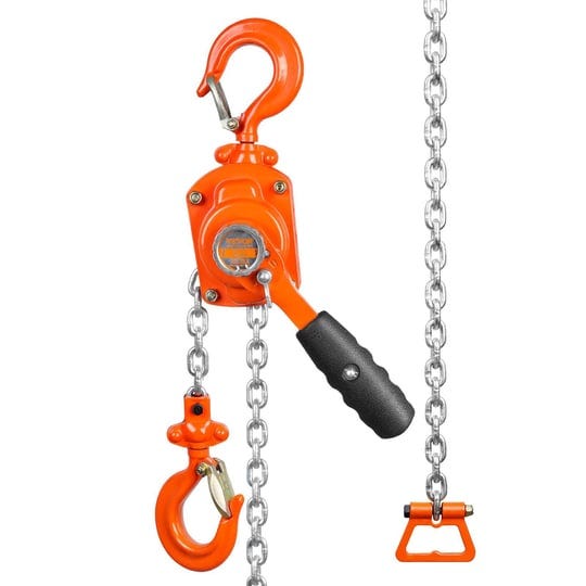 vevor-manual-lever-chain-hoist-1-2-ton-1100-lbs-capacity-5-ft-come-along-g80-galvanized-carbon-steel-1