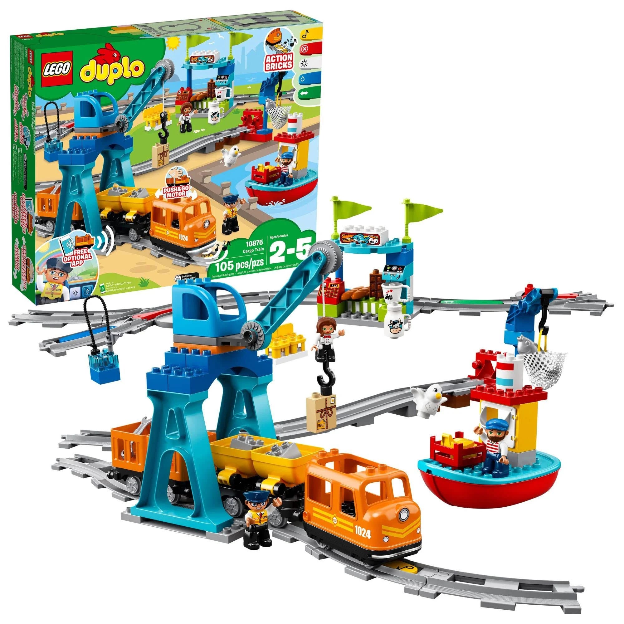 LEGO DUPLO Cargo Train Set 10875: Fun and Engaging Playtime for Toddlers | Image