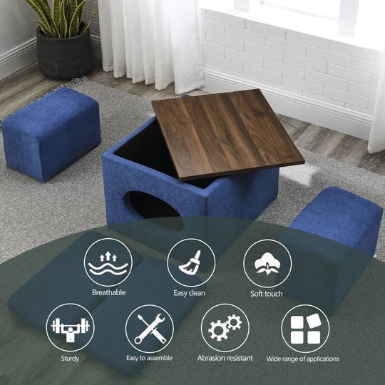 home-adores-inc-ezlyn-upholstered-coffee-table-ottoman-with-two-small-stools-blue-size-25-x-21-18-3--1