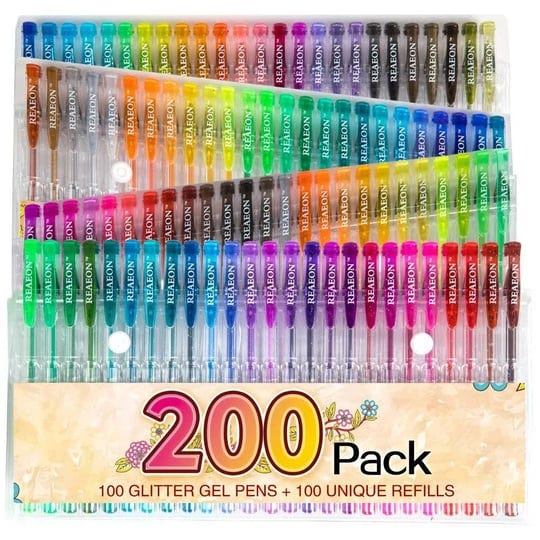 200-glitter-gel-pen-set-100-gel-pens-plus-100-refills-glitter-neon-pen-for-colo-1