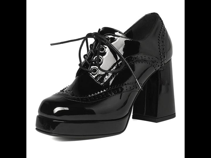 seifin-womens-block-high-heel-platform-pumps-square-toe-lace-up-ankle-booties-chunky-wingtip-oxford--1