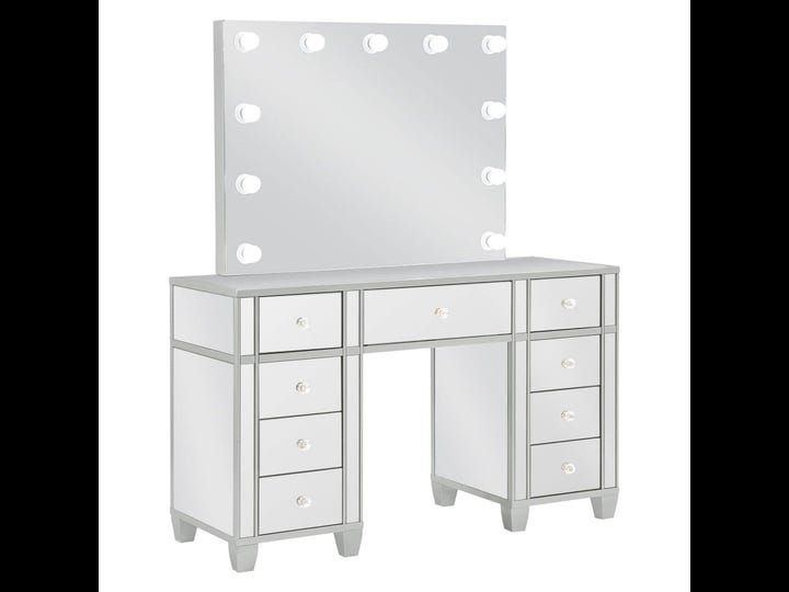 coaster-furniture-allora-metallic-9-drawer-storage-vanity-set-1