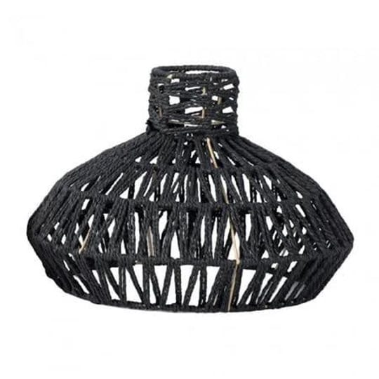 hanging-lamp-shade-ceiling-lantern-cover-for-hallway-dining-table-restaurant-black-size-30cmx21cm-1
