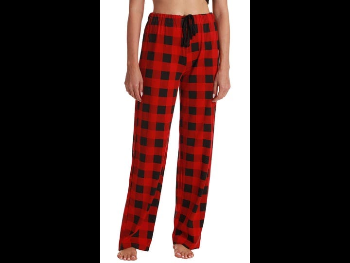 just-love-silky-soft-women-pajama-pants-with-stretch-pjs-sleepwear-buffalo-plaid-red-black-x-large-w-1