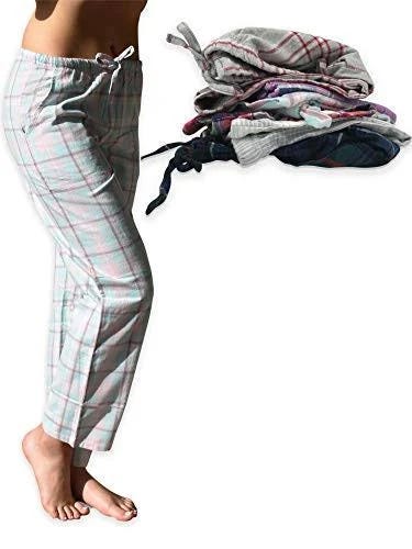 Cute & Comfy Sexy Basics Women's Flannel Drawstring Pants for Lounging and Sleep | Image