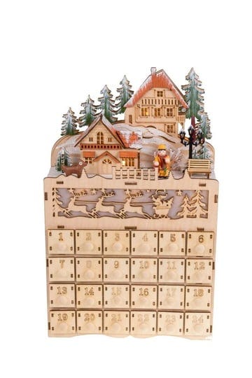 clever-creations-wooden-christmas-village-advent-calendar-diarama-led-lights-wood-construction-uniqu-1