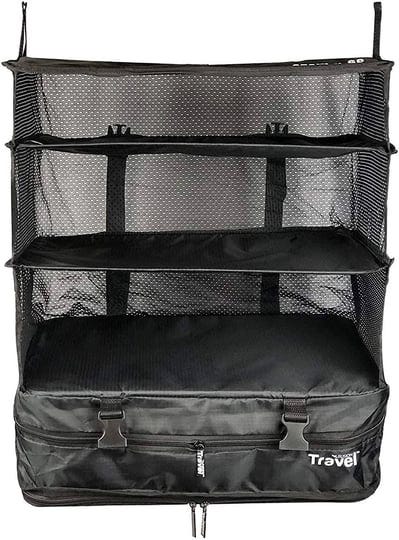 stow-n-go-portable-luggage-system-suitcase-organizer-large-black-packable-hanging-travel-1