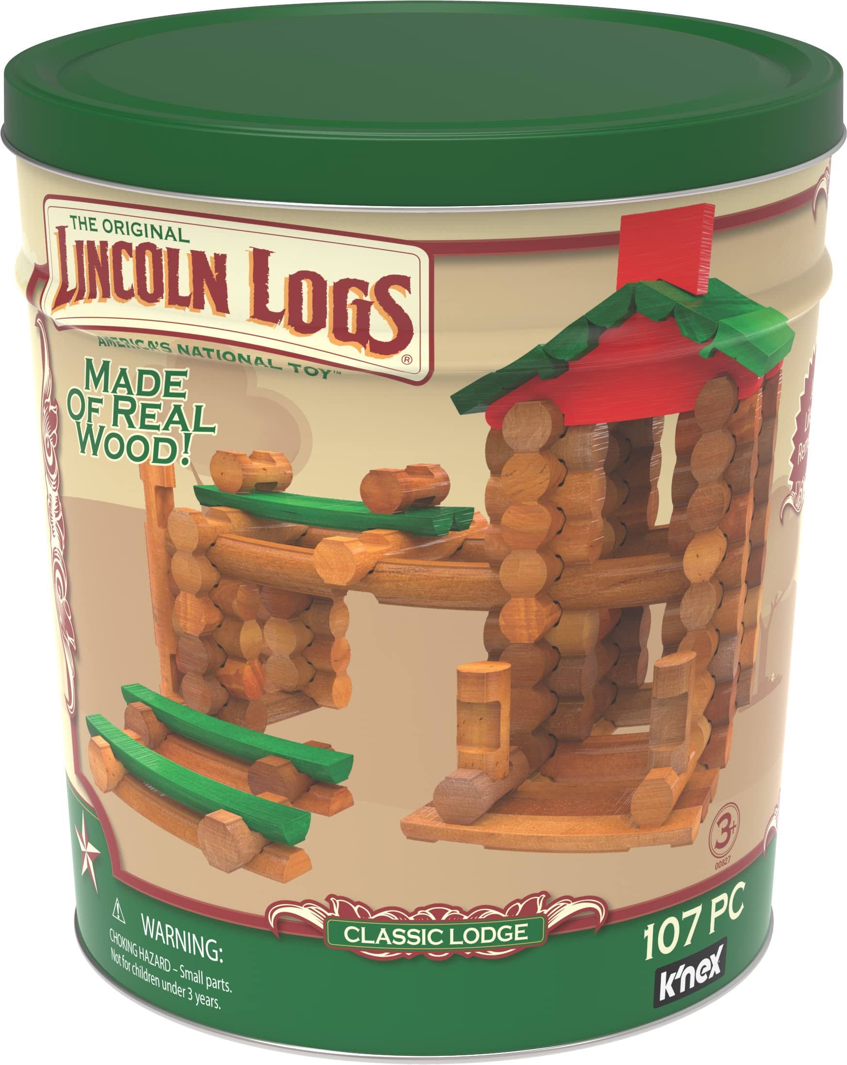 Nostalgic Lincoln Logs Classic Lodge Building Kit | Image
