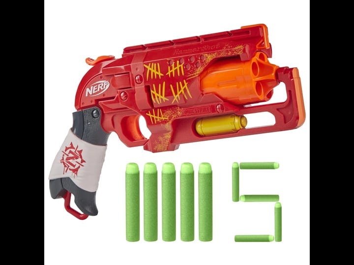 nerf-zombie-strike-hammershot-blaster-pull-back-hammer-blasting-action-red-color-scheme-1