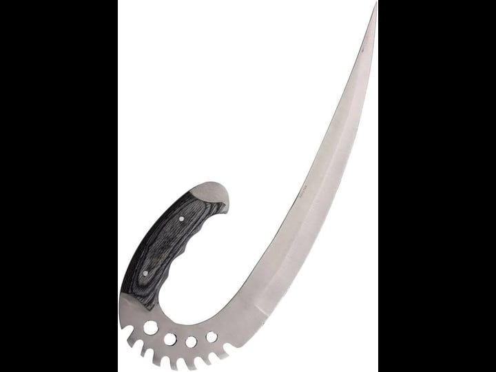 fixed-blade-fantasy-knife-black-wood-handle-silver-swing-blade-claw-1