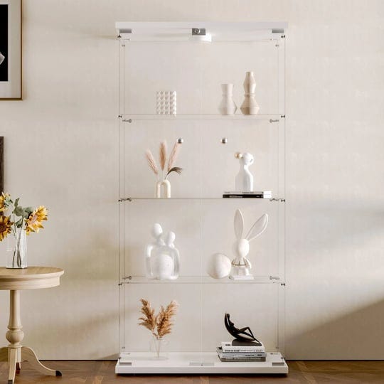 hambing-glass-display-cabinet-4-shelves-with-light-and-lock-2-doors-trophy-curio-jewelry-cabinet-col-1