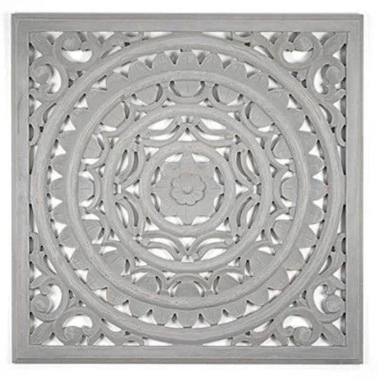 handcarved-floral-medallion-wood-wall-plaque-gray-large-kirklands-home-1