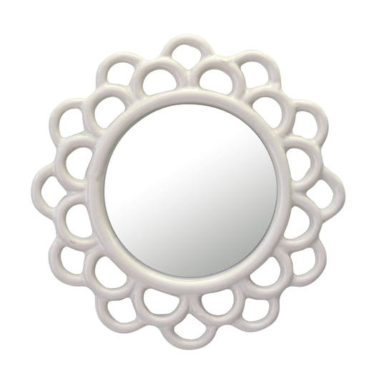 stonebriar-white-decorative-round-ivory-cutout-ceramic-wall-hanging-mirror-1