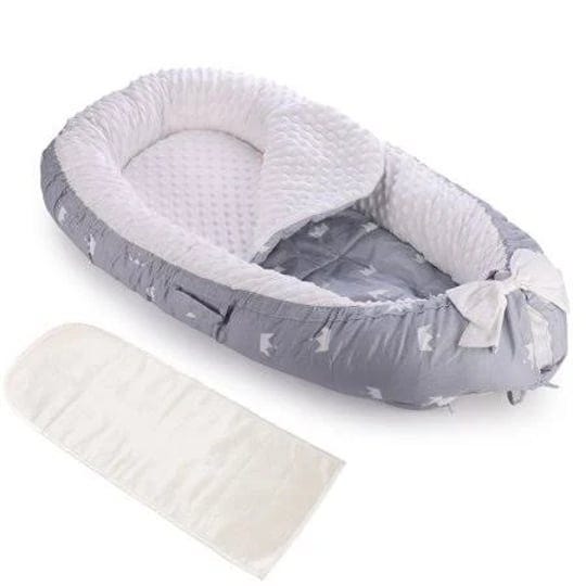 topchance-baby-nest-pod-deluxe-newborn-lounger-soft-breathable-foam-hypoallergenic-bionic-bed-with-2-1