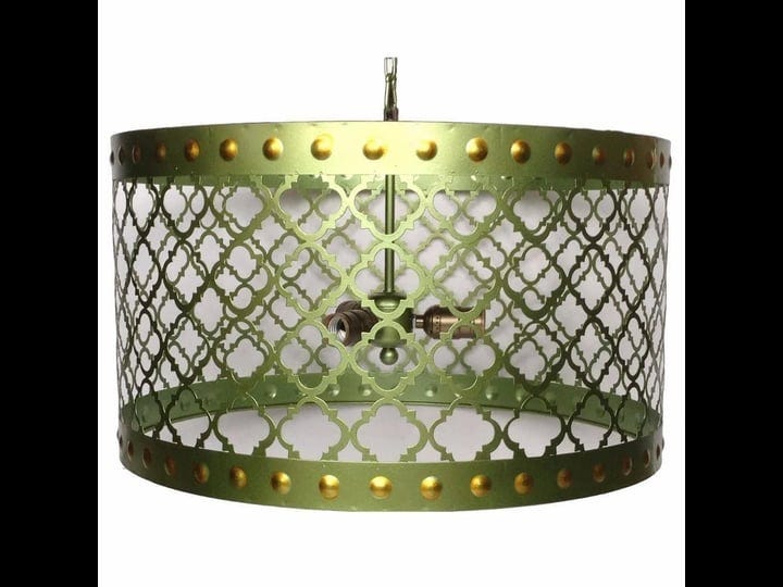 elegant-drum-shaped-metal-chandelier-with-bulb-holders-green-1